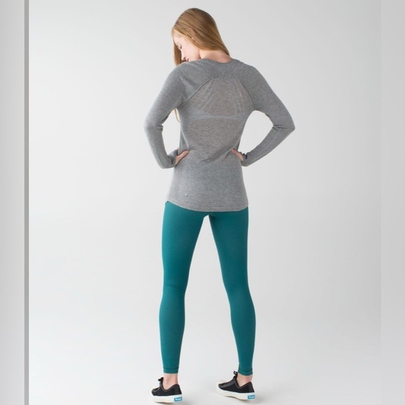 lululemon athletica Pants - Lululemon Wunder Under Pant III Forage Teal / White Athleisure Yoga legging 4